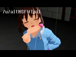undertale| frisk gives a blowjob (3d, mmd animation)